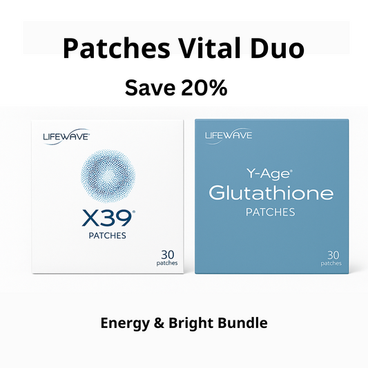 Patches Vital Duo ｜ X39 + Glutathione Patch Bundle for Energy & Radiance